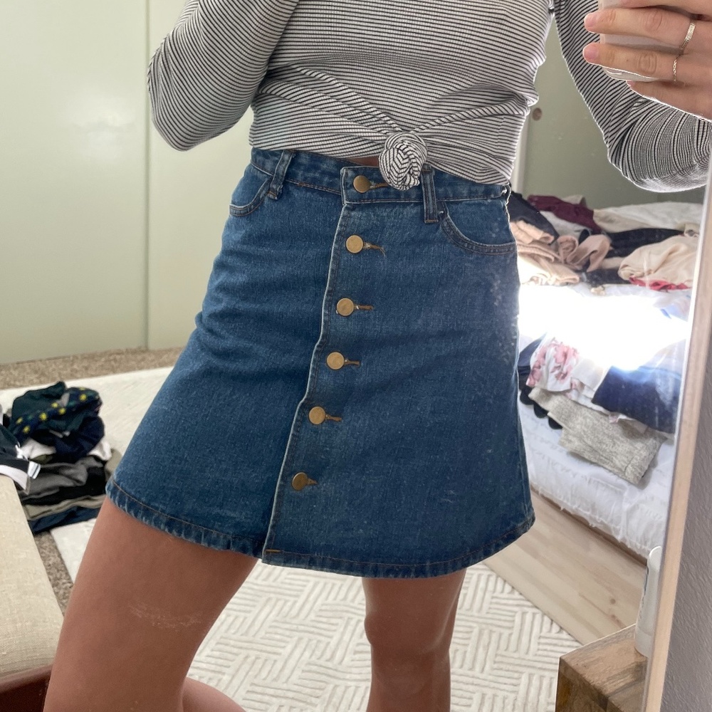 Short Denim Skirt